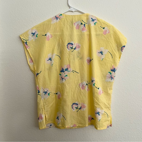 ModCloth x Emily and Fin Annie Top Yellow Floral Button Top - Picture 4 of 10